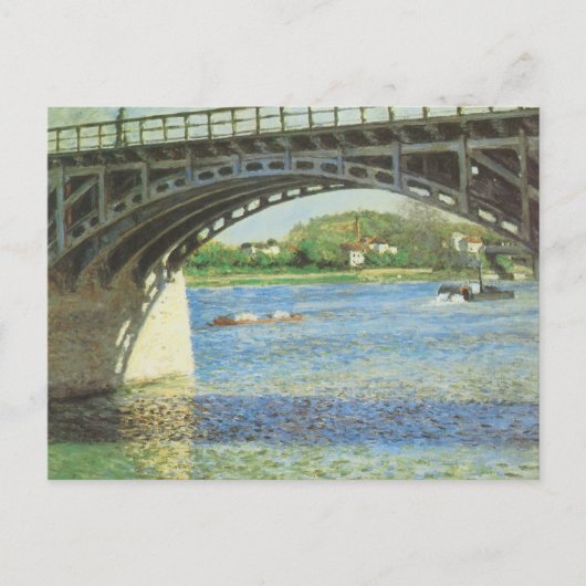 Bridge at Argenteuil by Gustave Caillebotte ポストカード (正面)