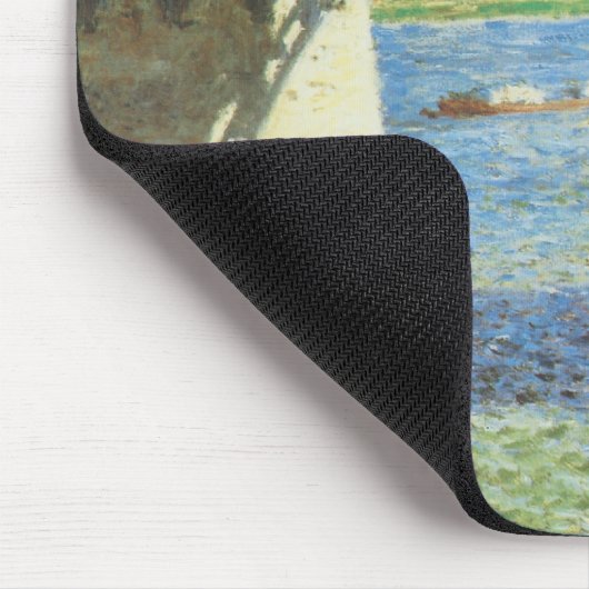 Bridge at Argenteuil by Gustave Caillebotte マウスパッド (コーナー)