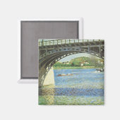Bridge at Argenteuil by Gustave Caillebotte マグネット (正面/裏面)