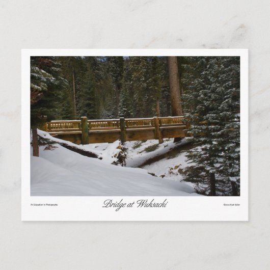 Bridge at Wuksachiはがき ポストカード (正面)