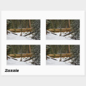 Bridge at Wuksachi Rectangleステッカー 長方形シール (シート)