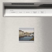Bridge, Bayonne, Pyrenees,フランスヴィンテージPhotochr マグネット (インサイチュ (食洗機))