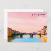 ** Bridge Firenze Florence Italia イタリアン AP12 ポストカード (正面/裏面)