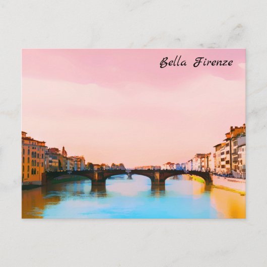 ** Bridge Firenze Florence Italia イタリアン AP12 ポストカード (正面)