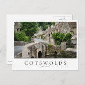 Bridge in Castle Combe in the Cotswolds，イギリス ポストカード (正面/裏面)