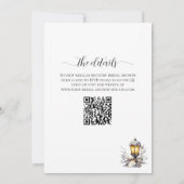 Bridge in Forest Snow in Love Bridal Shower 招待状 (裏面)