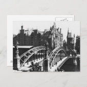 Bridge in the Speicherstadt Hamburg, c.1910 ポストカード (正面/裏面)