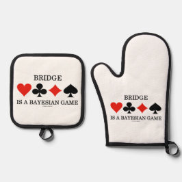 Bridge Is A Bayesian Game Four Card Suits 鍋つかみ&鍋敷きセット