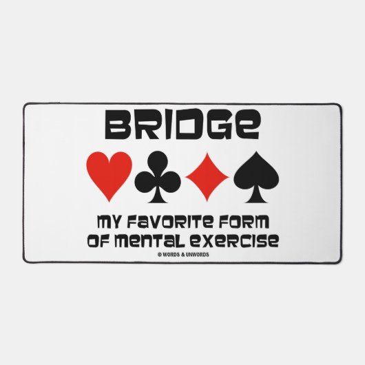Bridge Myお気に入りの型枠のMentalエクササイズ4スーツ デスクマット (正面)