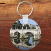 Bridge of Castel st Angelo，ローマ，イタリア キーホルダー (正面)