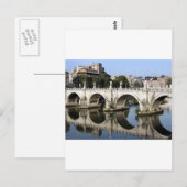 Bridge of Castel st Angelo,ローマ,イタリア ポストカード (正面/裏面)