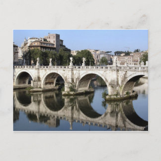 Bridge of Castel st Angelo，ローマ，イタリア ポストカード