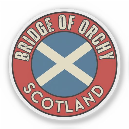 Bridge of Orchy, Scotland シール (正面)