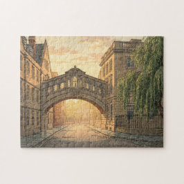 Bridge of Sighs in Oxford University  ジグソーパズル