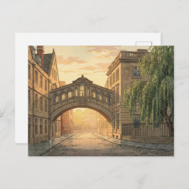 Bridge of Sighs in Oxford University ポストカード