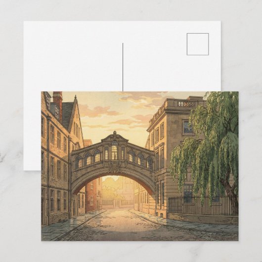 Bridge of Sighs in Oxford University ポストカード (正面/裏面)