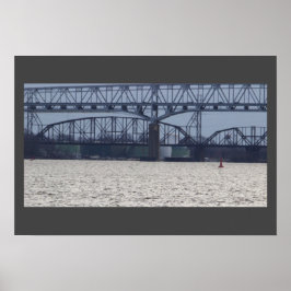 Bridge on the Delaware River Poster ポスター