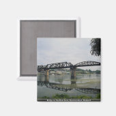 Bridge on the River Kwai, Kanchanaburi，タイ マグネット (正面/裏面)