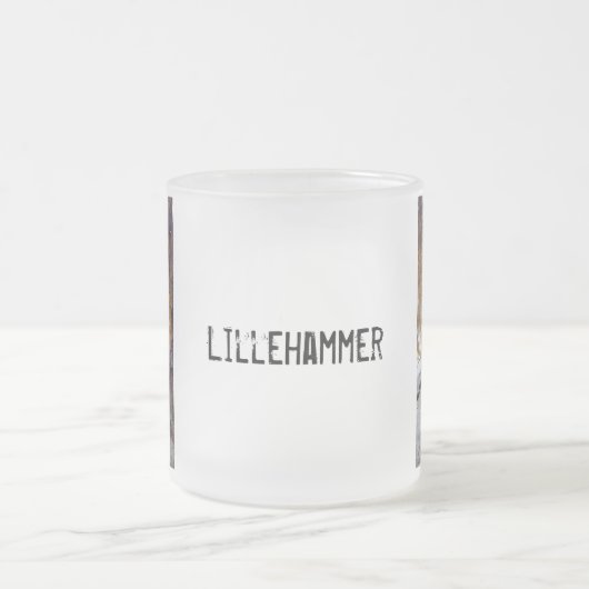 Bridge Over a Stream 凍ってい by Alexandra調理師 フロストグラスマグカップ (中央)