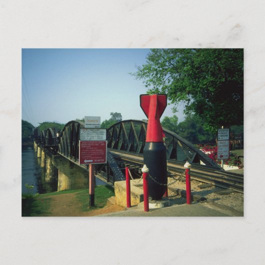 Bridge over the River Kwai, Kanchanaburi，タイ ポストカード (正面)