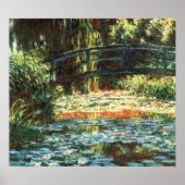 Bridge Over the Waterlily Pond by Claude Monet ポスター (正面)