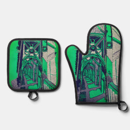 Bridge structure 鍋つかみ&鍋敷きセット