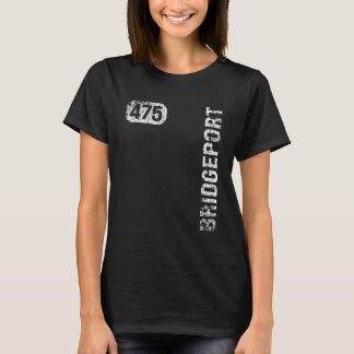 Bridgeport Connecticut 475 Area Code Vintage Retro Tシャツ