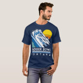 Bridger Bowl Montana Retro Ski Tシャツ (正面フル)