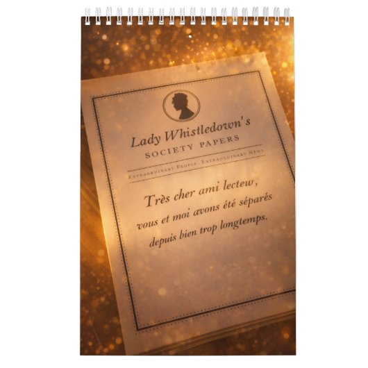 Bridgerton inspired カレンダー (カバー)