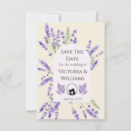 Bridgerton Inspired Regency Lavender Silhouette セーブザデート