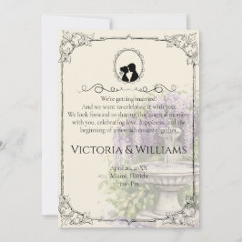 Bridgerton Inspired Regency Society Paper Wedding 招待状