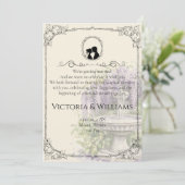 Bridgerton Inspired Regency Society Paper Wedding 招待状 (スタンド正面)