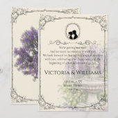 Bridgerton Inspired Regency Society Paper Wedding 招待状 (正面/裏面)