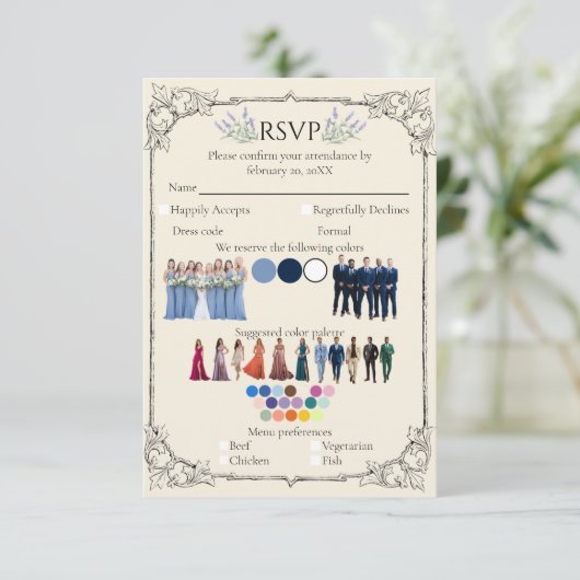 Bridgerton Inspired Regency Society RSVP All-in-On (スタンド正面)