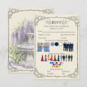 Bridgerton Inspired Regency Society RSVP All-in-On (正面/裏面)