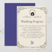 Bridgerton Inspired Regency Society Wedding プログラム (正面/裏面)