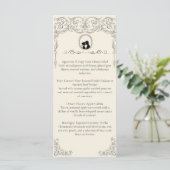 Bridgerton Inspired Regency Society Wedding Menu メニュー (スタンド正面)