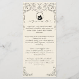 Bridgerton Inspired Regency Society Wedding Menu メニュー