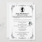 Bridgerton Wedding Invitation – Regency Style   招待状 (正面)