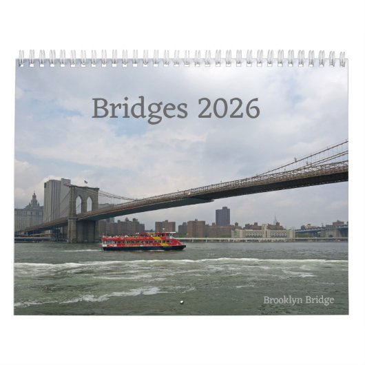 Bridges, a 12-month Photography 2026 Calendar カレンダー (カバー)