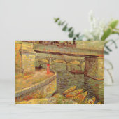 Bridges Across Seine, Asnieres by Vincent van ゴッホ (スタンド正面)