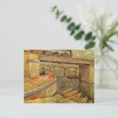 Bridges Across Seine, Asnieres by Vincent van ゴッホ ポストカード (スタンド正面)