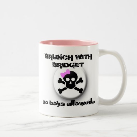 "BRIDGET"のブランチのが付いているブランチマグ ツートーンマグカップ (右)