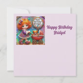 ~BRIDGET~ハッピーバースデー~Teddy Bear (裏面)