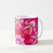 BRIDGET ~ミニチュアパーソナライズされたバラフラクタル コーヒーマグカップ (正面右)