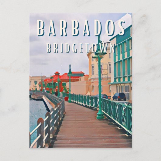Bridgetown : plages de sable blanc et architecture ポストカード (正面)