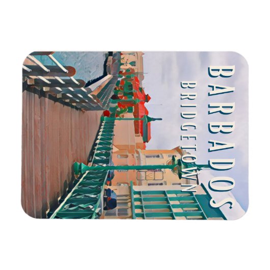 Bridgetown : plages de sable blanc et architecture マグネット (横)