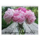 Bridgewaterはシャクヤク2015のカレンダーの花庭いじりをします カレンダー (カバー)