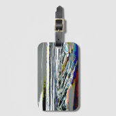 Bridgewater N.S. Riser's Beach Abstract print art ラゲッジタグ (正面縦)