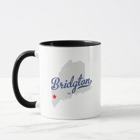 Bridgtonメイン私ワイシャツ マグカップ (左)